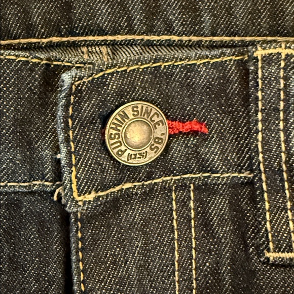 VTG Y2K CCS Banks Straight Jeans Dark Blue Cotton Skater Street Grunge 32x30.5 - Picture 4 of 16